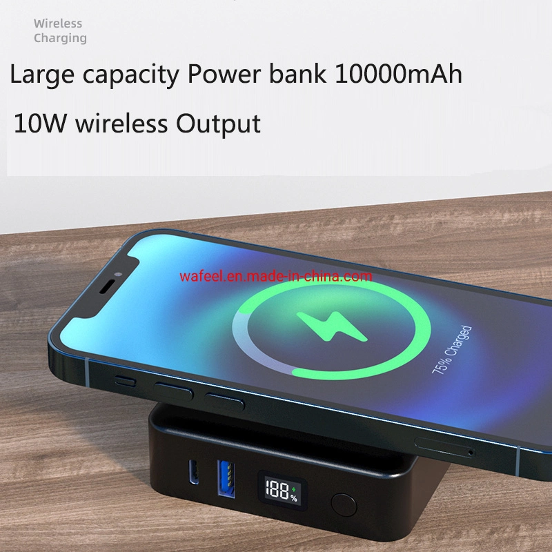 PSE Certificated AC Wall Mount Wireless Charger Power Bank 10000mAh Pd22.5W for Apple Pd20W