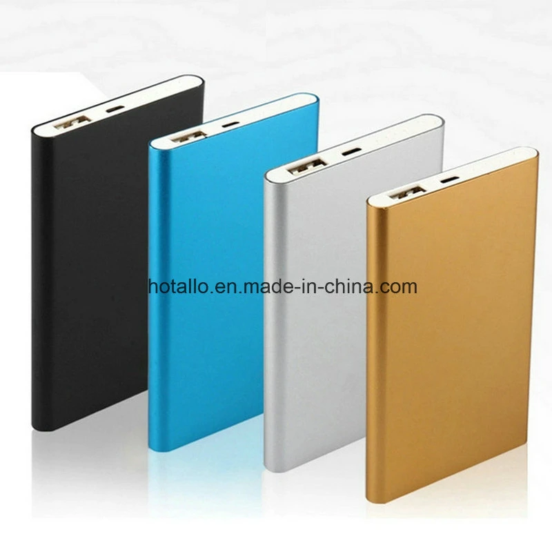 Portable Good Quality Large Capacity Thin Aluminum Power Bank 4000mAh