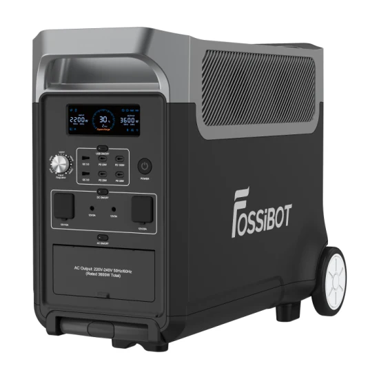 Fossibot 1.8 시간 고속 충전 110V/220V AC 출력 3600W 조정 가능한 BMS UPS 보호 휴대용 발전소 태양열 발전기