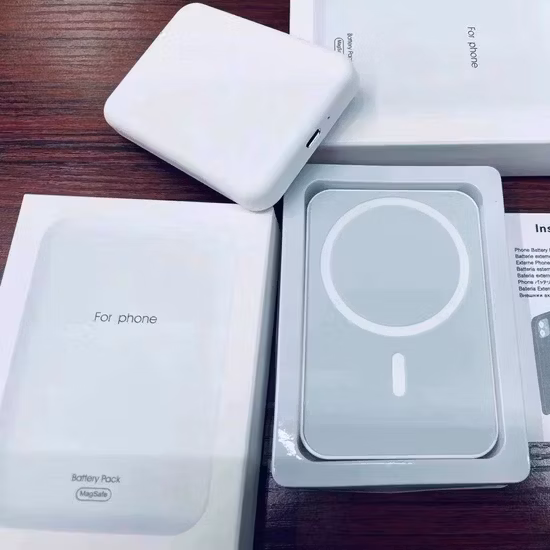 원래 미니 휴대용 충전기 5000mAh 유형 C 자기 무선 충전 Magsafe 보조베터리 iPhone 12 13 14